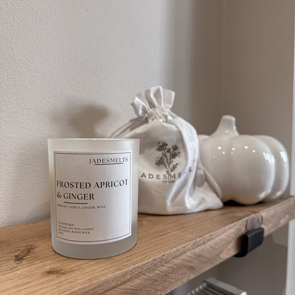 'Frosted Apricot & Ginger' 20cl Wood Wick Candle