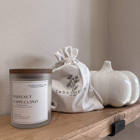 'Hazelnut Cappuccino' 20cl Wood Wick Candle