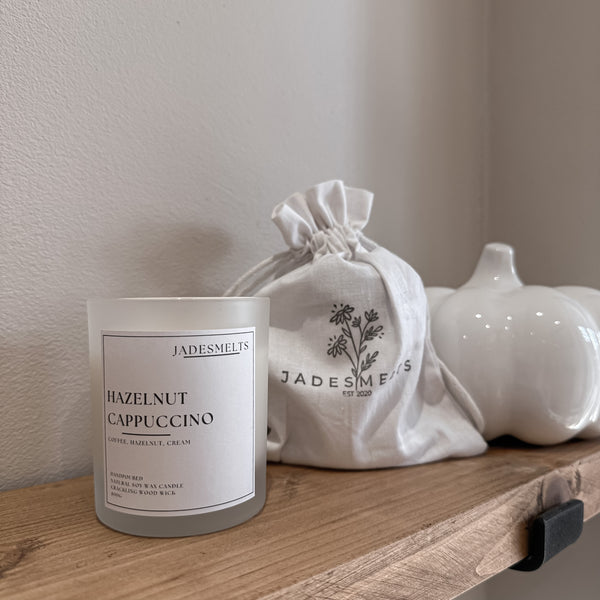'Hazelnut Cappuccino' 20cl Wood Wick Candle