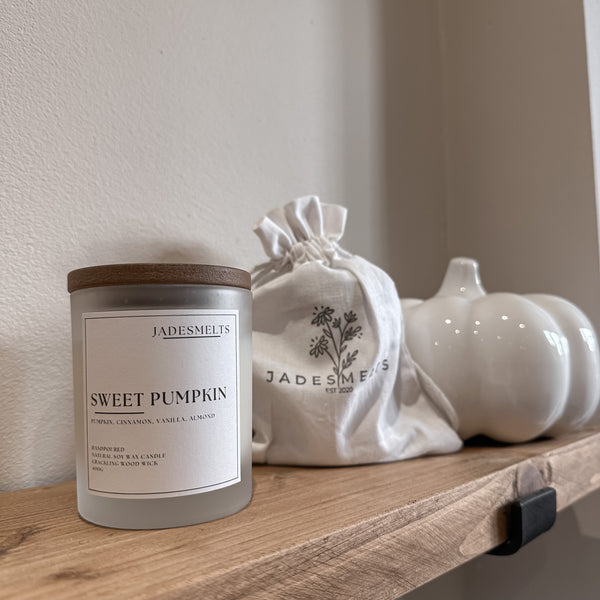 'Sweet Pumpkin' 20cl Wood Wick Candle