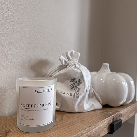 'Sweet Pumpkin' 20cl Wood Wick Candle