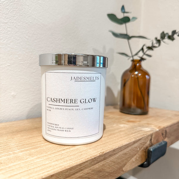 'Cashmere Glow' 20cl Wood Wick Candle