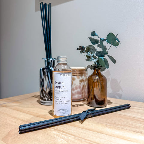 'Dark Opium' Reed Diffuser Refill & Reeds