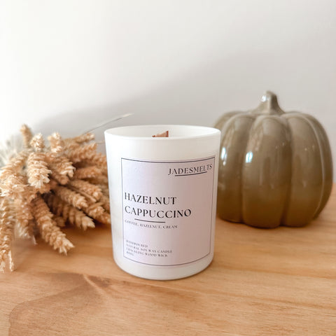 'Hazelnut Cappuccino' 20cl Wood Wick Candle