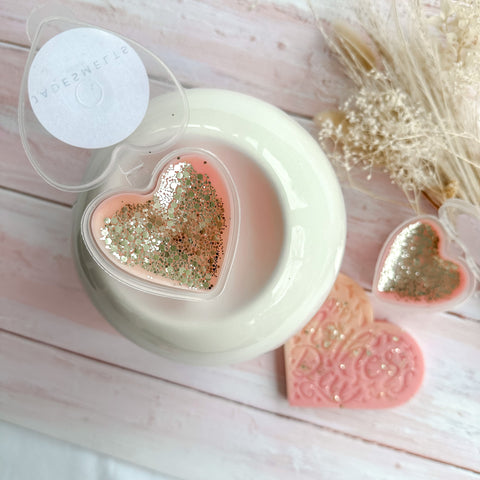 'Pink Champagne' Heart Pot