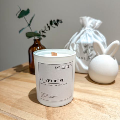 'Velvet Rose' 20cl Wood Wick Candle